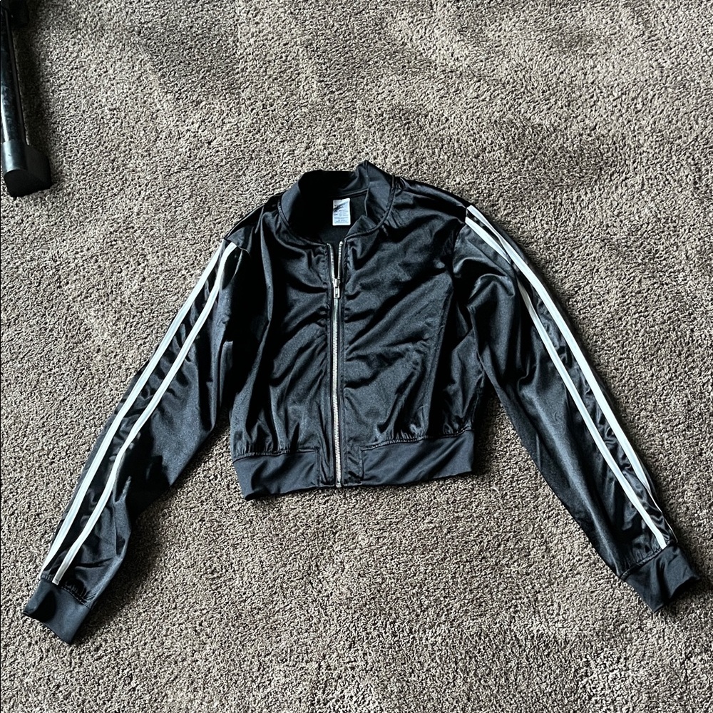 Weissman Black Dance Jacket with White Accents